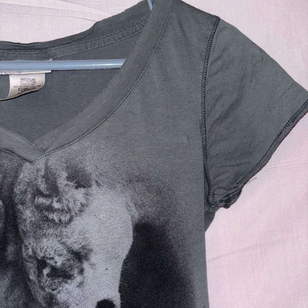 Disney Gray and Pink Lion King Cat T-Shirt - Picture 3 of 9